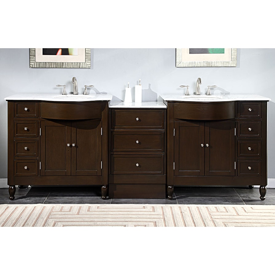 Silkroad Exclusive Bellevue 24 inch Vessel Sink Bathroom Vanity