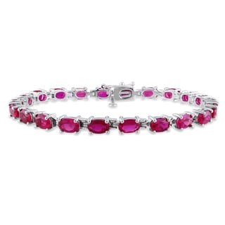 Miadora Sterling Silver Created Ruby Bracelet On Free Miadora Sterling Silver Created Ruby Bracelet On Free Shipping Today 7966428