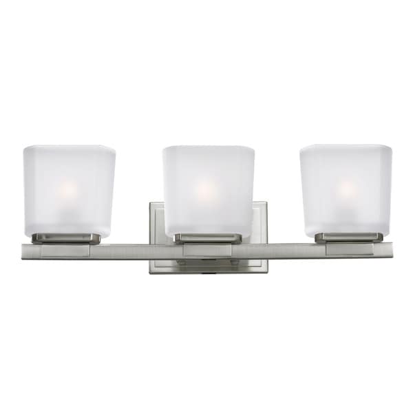 Agra 3 light Brushed Nickel Vanity Light Z Lite Sconces & Vanities