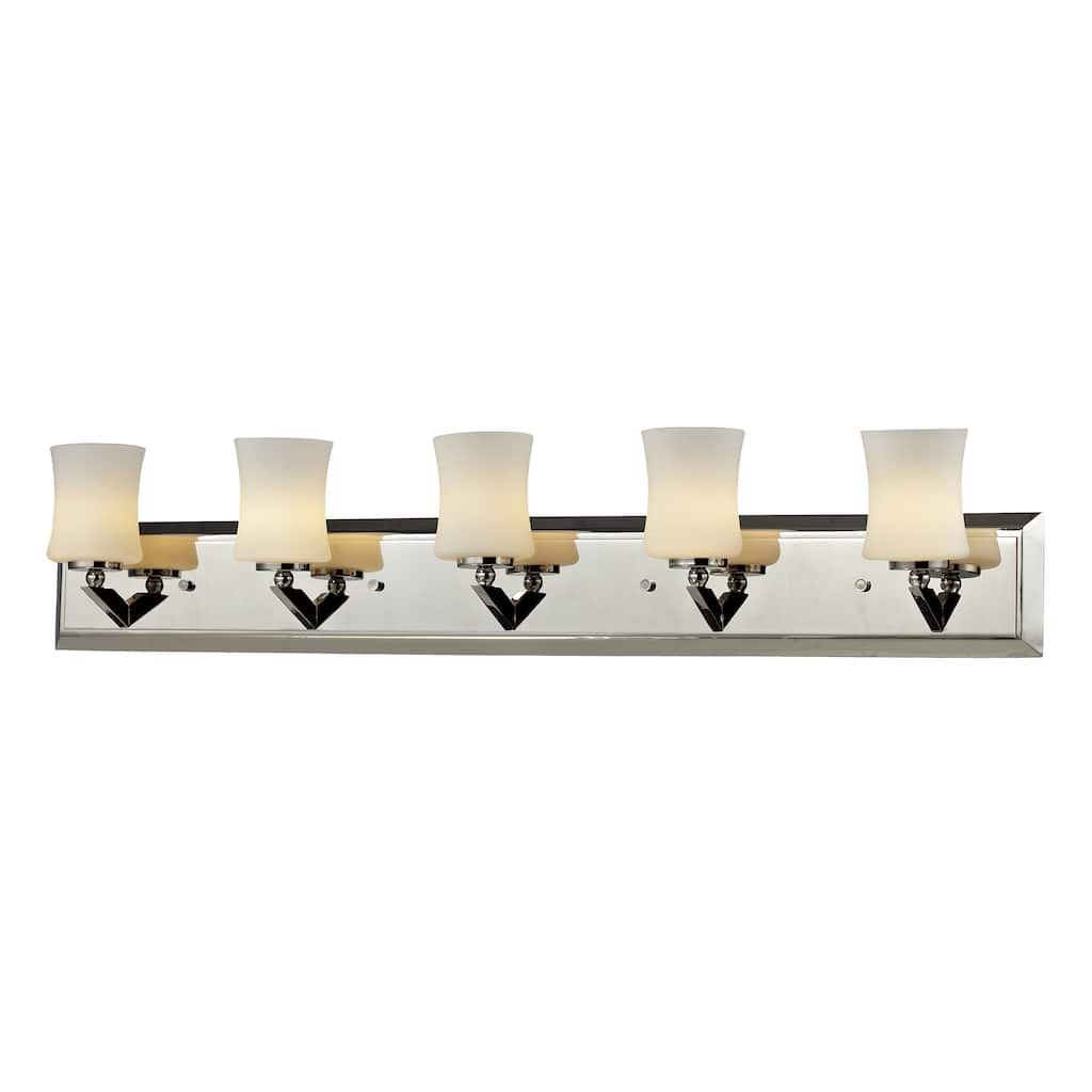 Elite 5-light Chrome Vanity