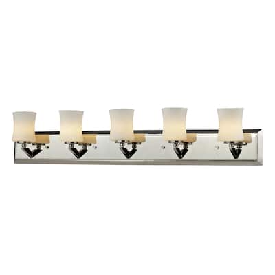 Elite 5-light Chrome Vanity