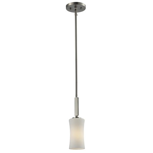 Elite 1 light Brushed Nickel Mini Pendant Z Lite Chandeliers & Pendants