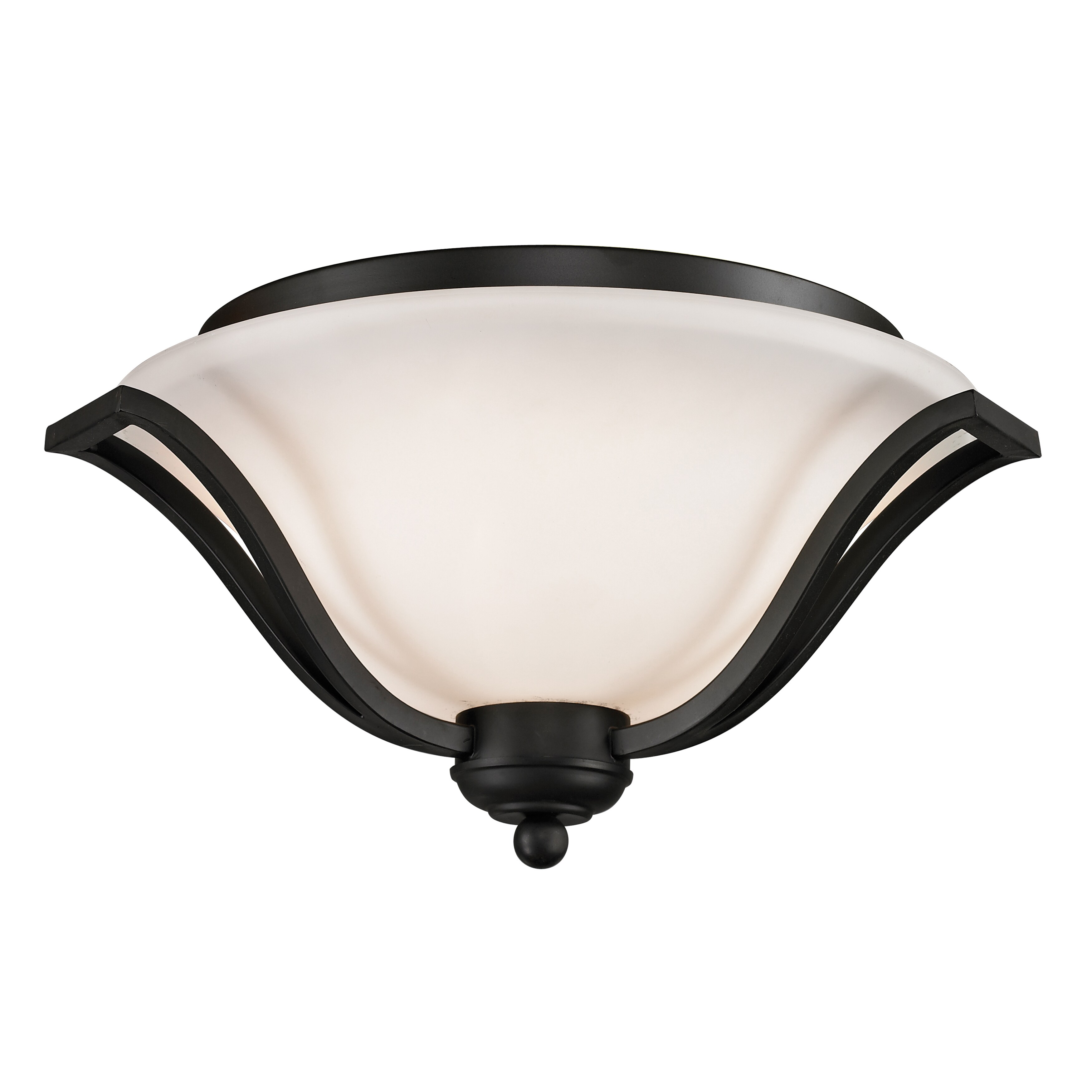 Lagoon Matte Black 3 light Ceiling Light