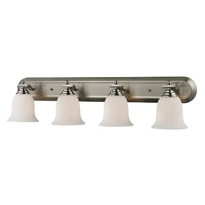 Lagoon Brushed Nickel 4-light Vanity