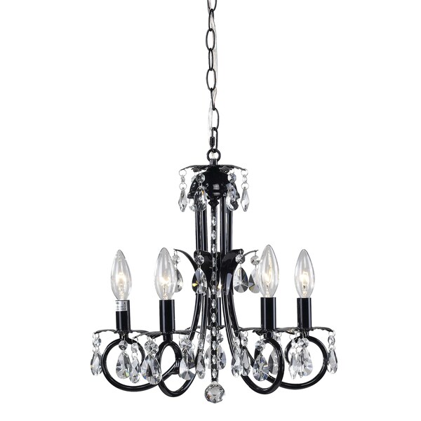 Pearl Black 5-light Chandelier