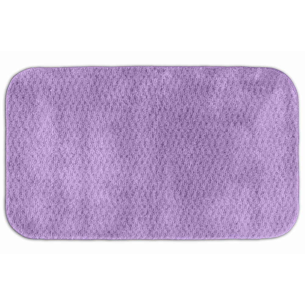 Enliven Textured Amethyst Bath Rug