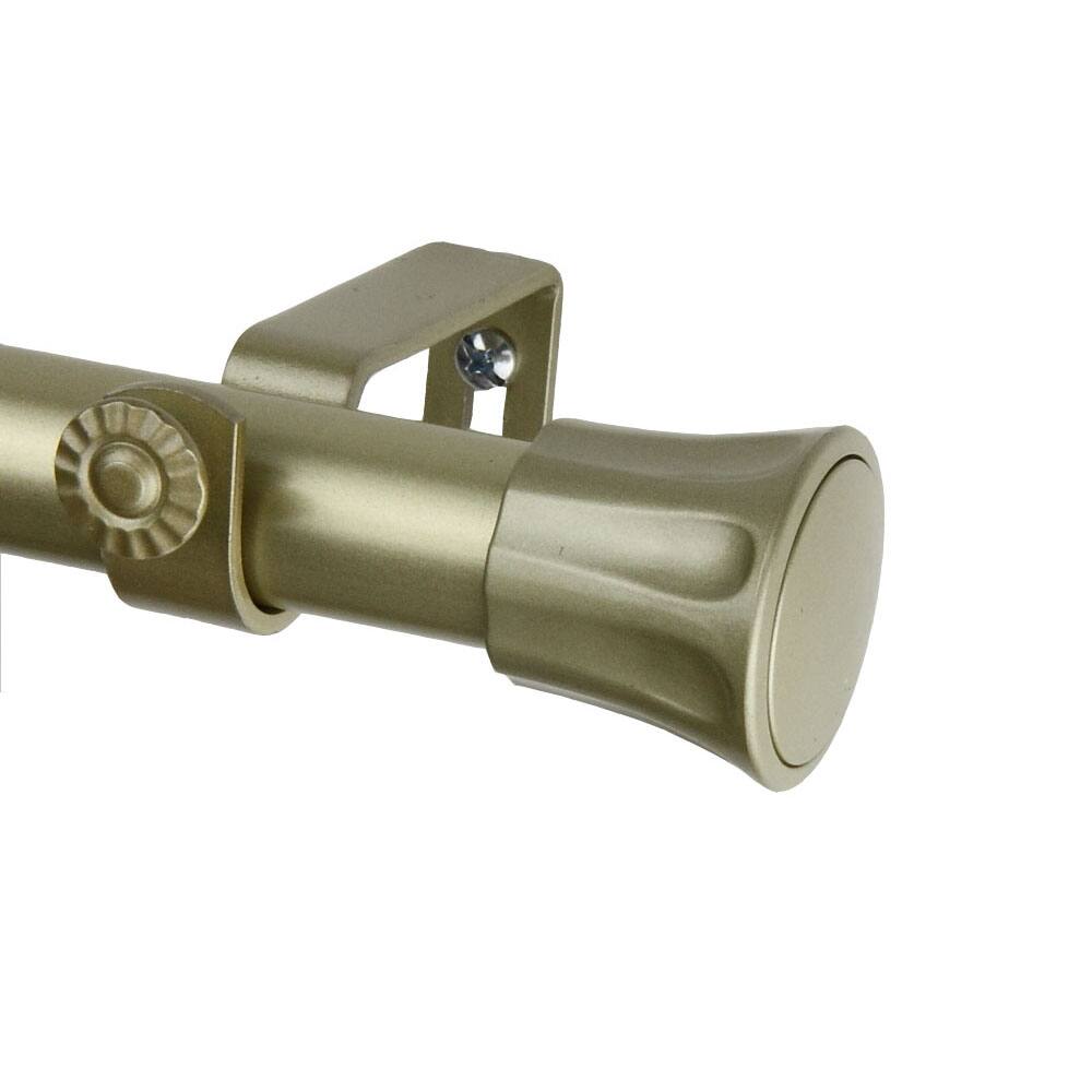 InStyleDesign Light Gold Estate Adjustable Curtain Rod Set