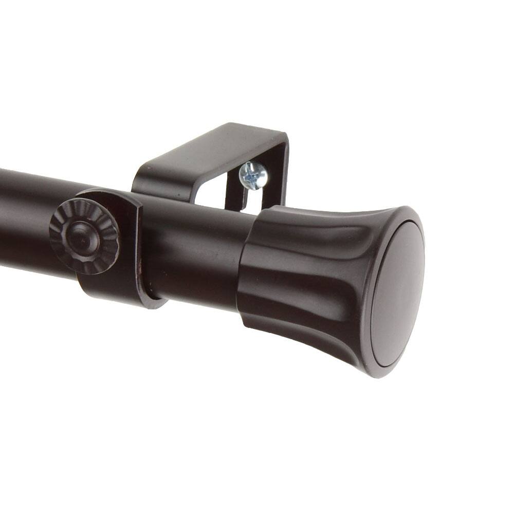 InStyleDesign Mocha Estate Adjustable Curtain Rod Set