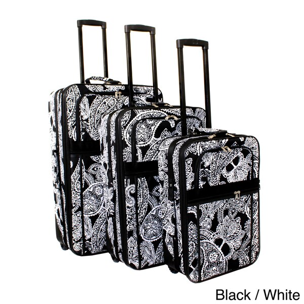 Shop World Traveler Bandana Expandable 3-piece Upright Luggage Set ...