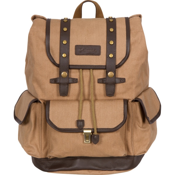 Rakuda Tan Canvas Companion Backpack - Free Shipping Today - Overstock ...