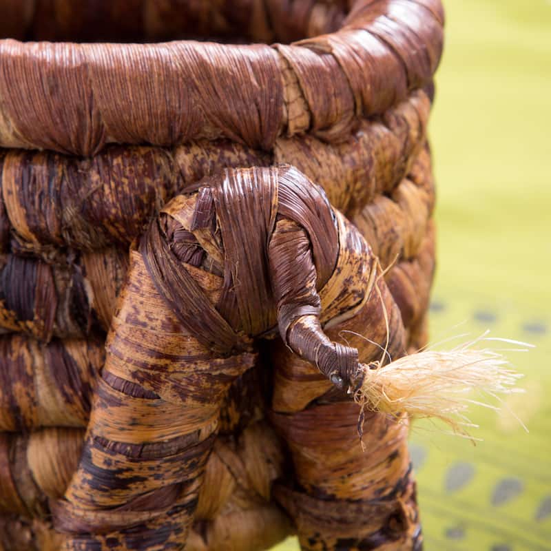 Handmade Giraffe Banana Fiber Plant Stand (Kenya)