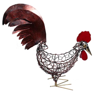 Handmade Deep Wire 12-inch Chicken Bowl (Indonesia)