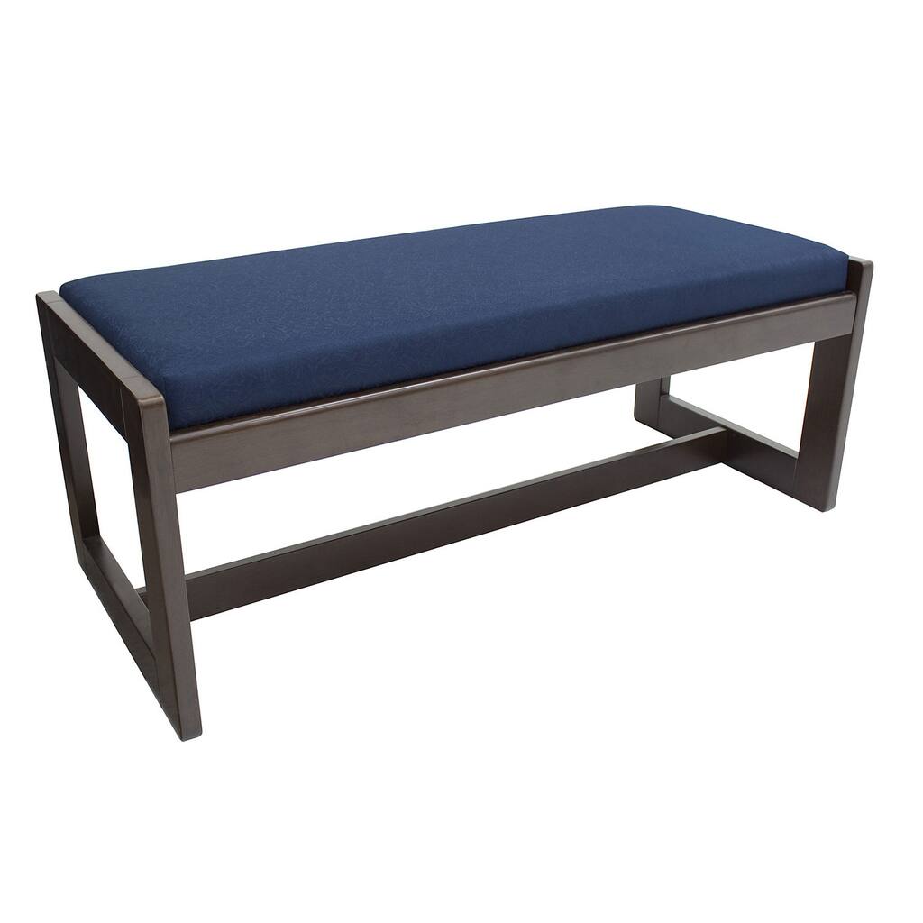 Regency Seating Mocha Walnut Double Seat Bench