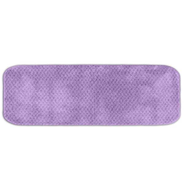 Somette Enliven Textured Purple 22 x 60 Bath Runner Rug