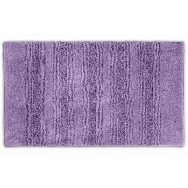 Westport Stripe Periwinkle Washable Bath Rug