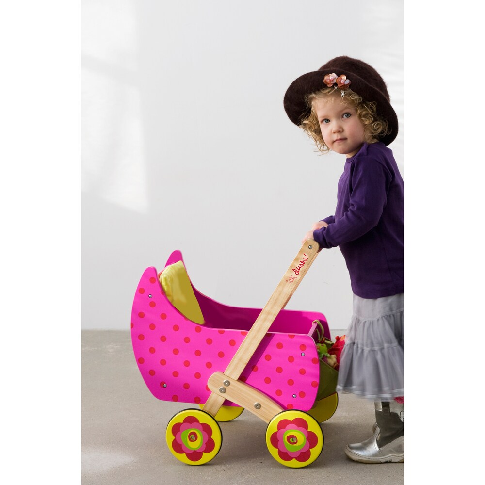 dushi wooden doll stroller