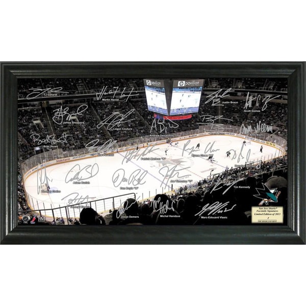 San Jose Sharks Signature Rink Portrait Highland Mint Hockey