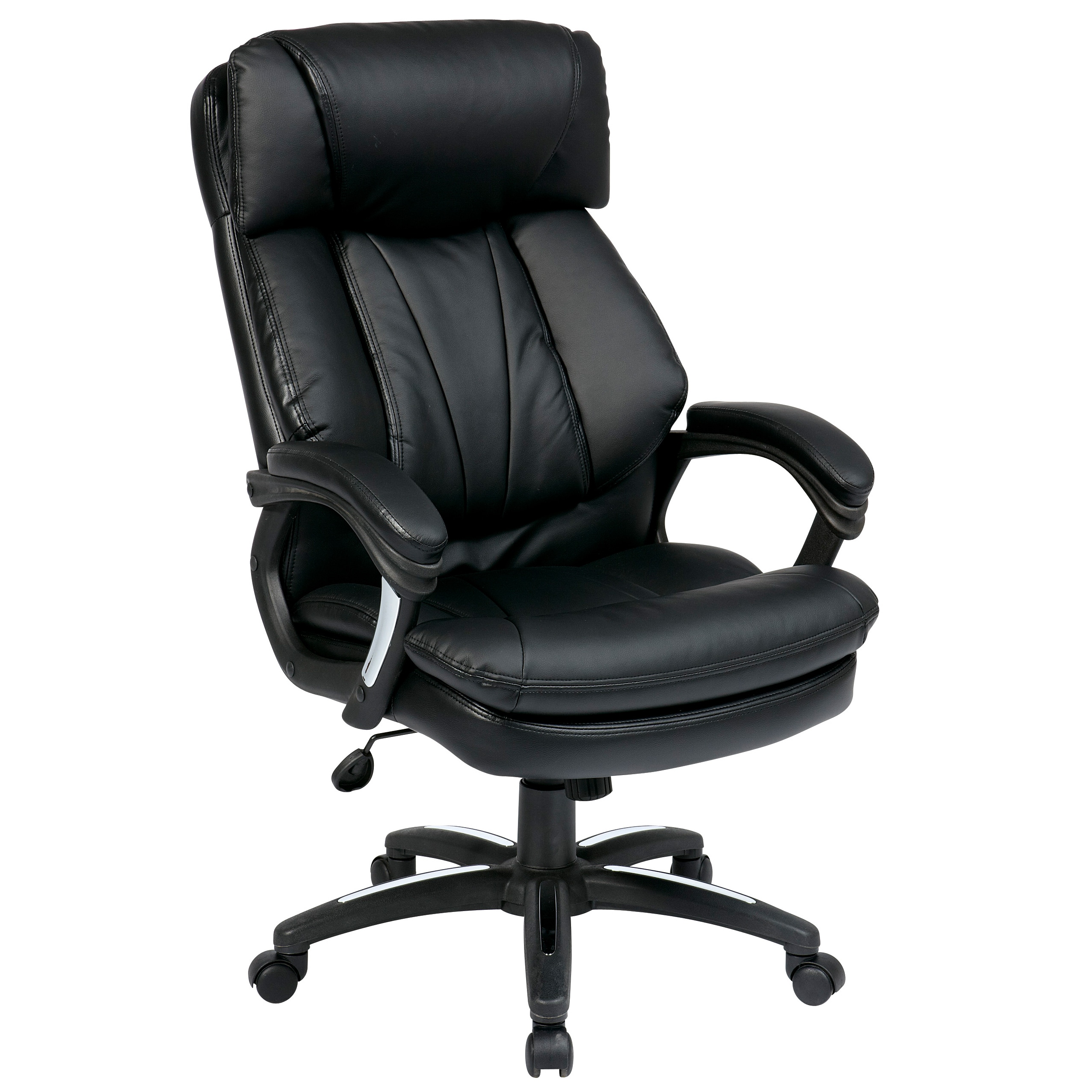 350lb Heavy Duty office chair executive Memory Foam Bonded leather