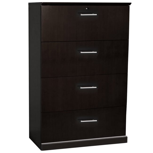 Mayline Freestanding 4 drawer Lateral File Espresso Size Legal