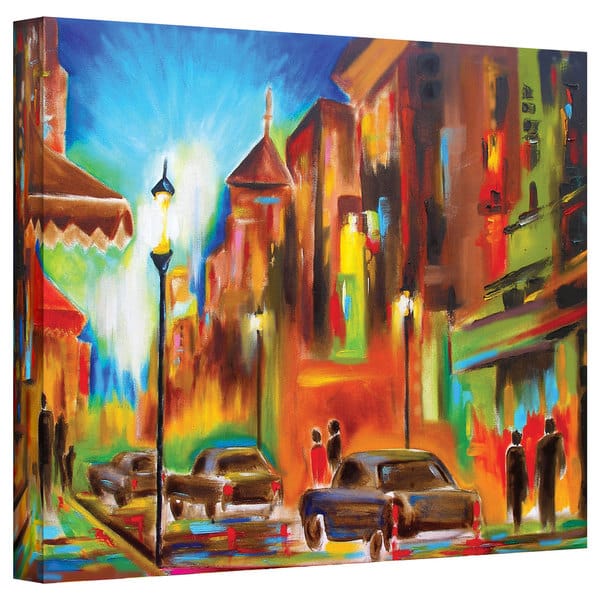 Susi Franco 'Twilight in Treviso' Gallery-wrapped Canvas - Overstock ...