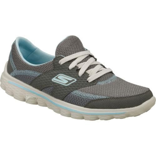 Womens Skechers GOwalk 2 Stance Gray/Blue  ™ Shopping