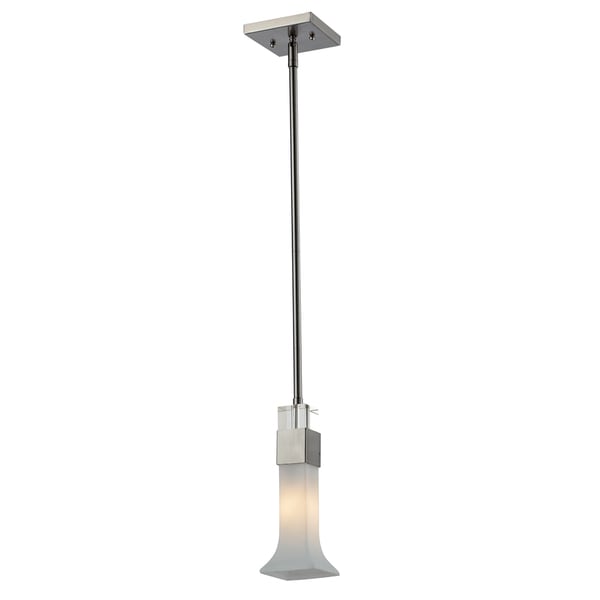 Lotus 1 light Brushed Nickel Mini Pendant   15342090  