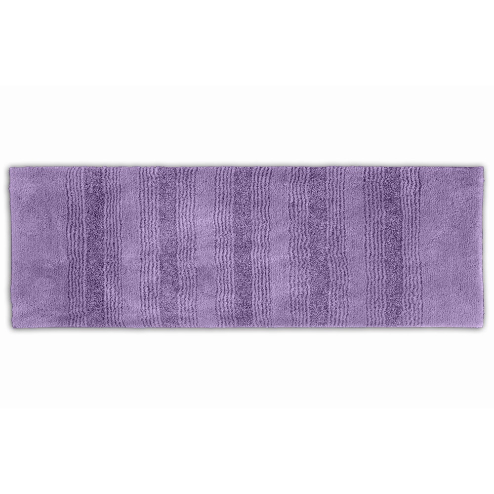 Westport Stripe Periwinkle Washable Bath Runner