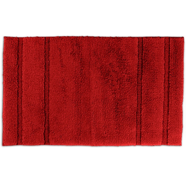 red shower mat