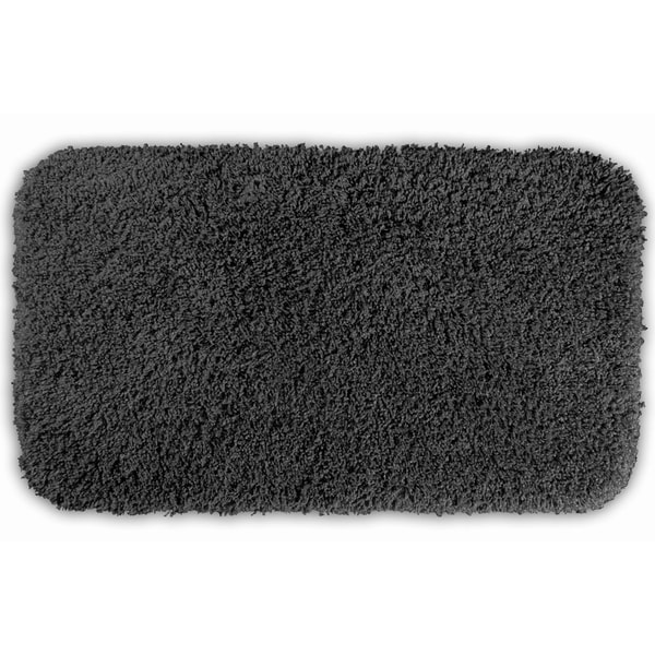 Somette Serenity Dark Grey 30x50 Bath Rug - Overstock ...