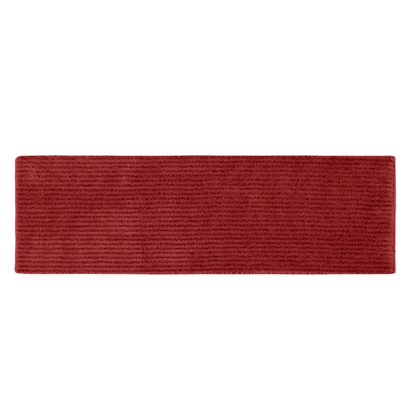 Somette Xavier Stripe Chili Pepper Red 22 x 60 Bath Runner