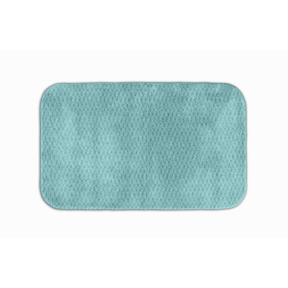 Enliven Textured Seafoam 24x40 Bath Rug