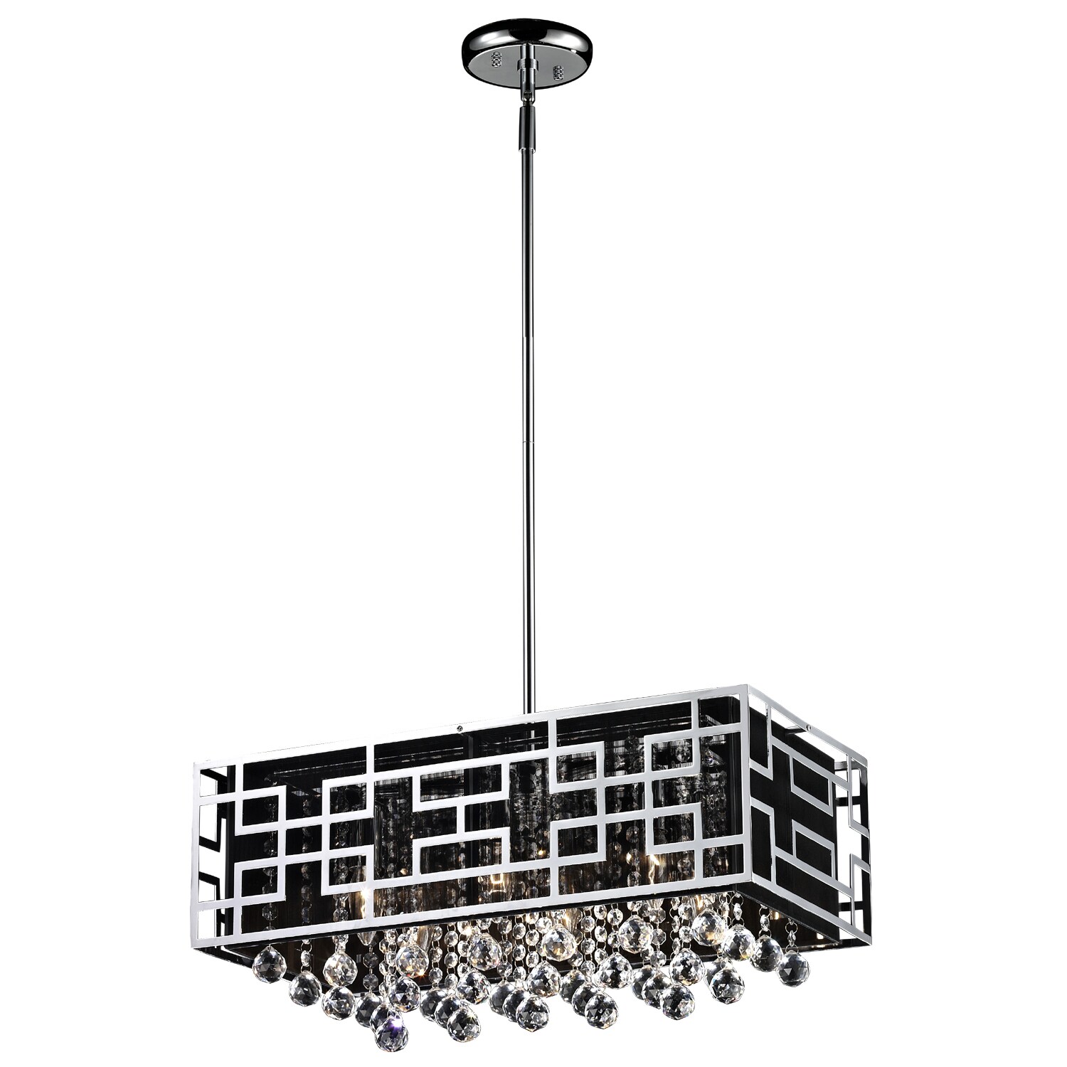 Mirach 6-light Chrome Chandelier (Mirach Chrome 6 Light Chandelier) - Chandeliers For Bedrooms by Overstock.com