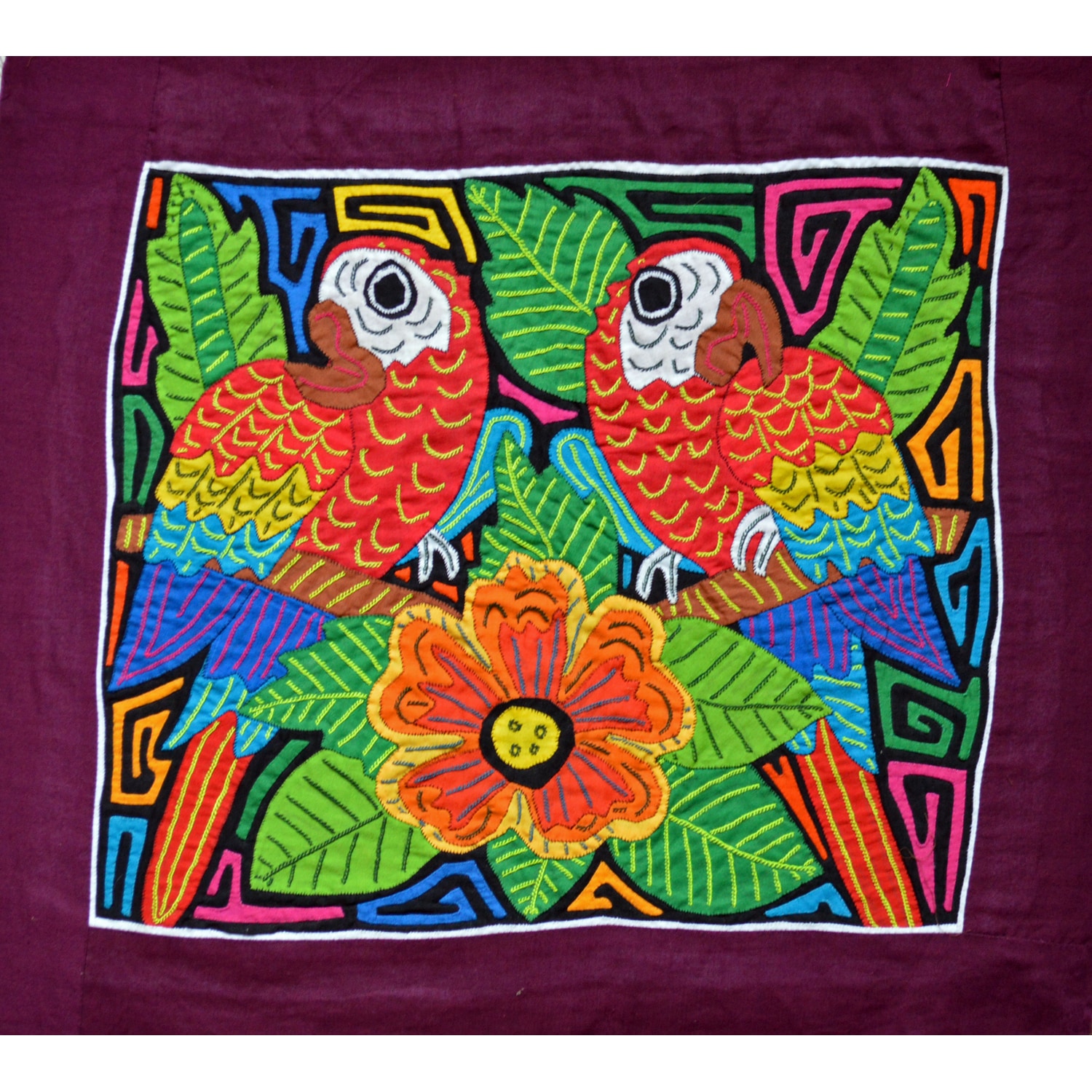 MOLA パナマ Macaws' Mola - Textile Art (Panama) - Bed Bath & Beyond - 7971843