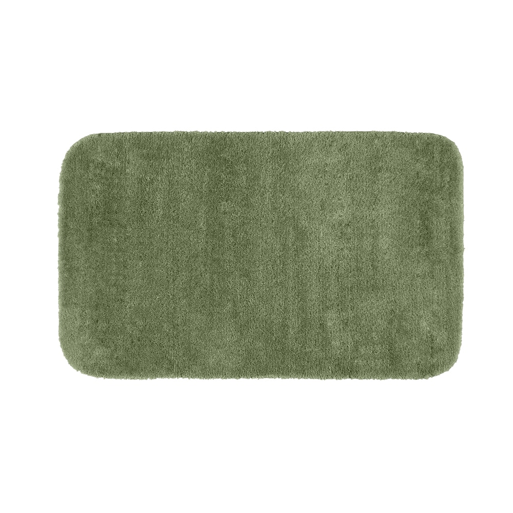 Plush Deluxe Laurel Green Bath Rug (30 X 50)