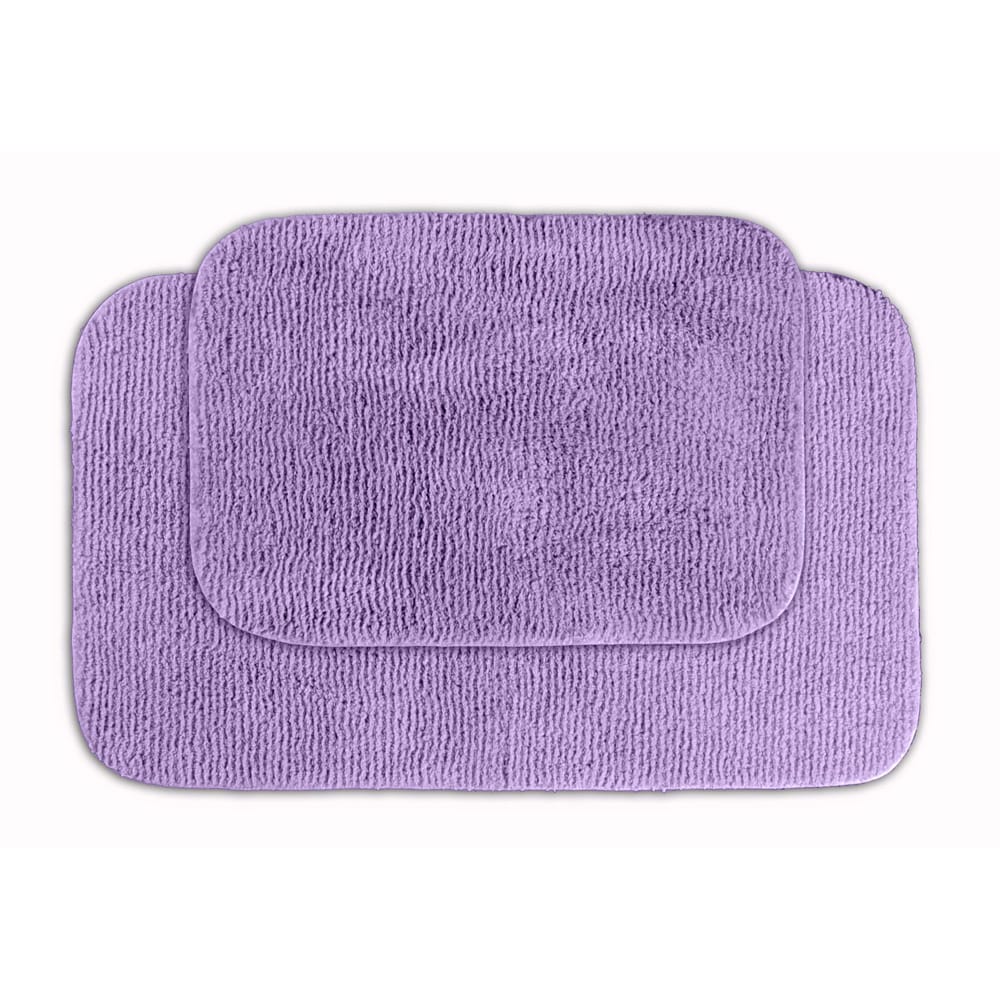 Cheltenham Purple 2 piece Bath Rug Set