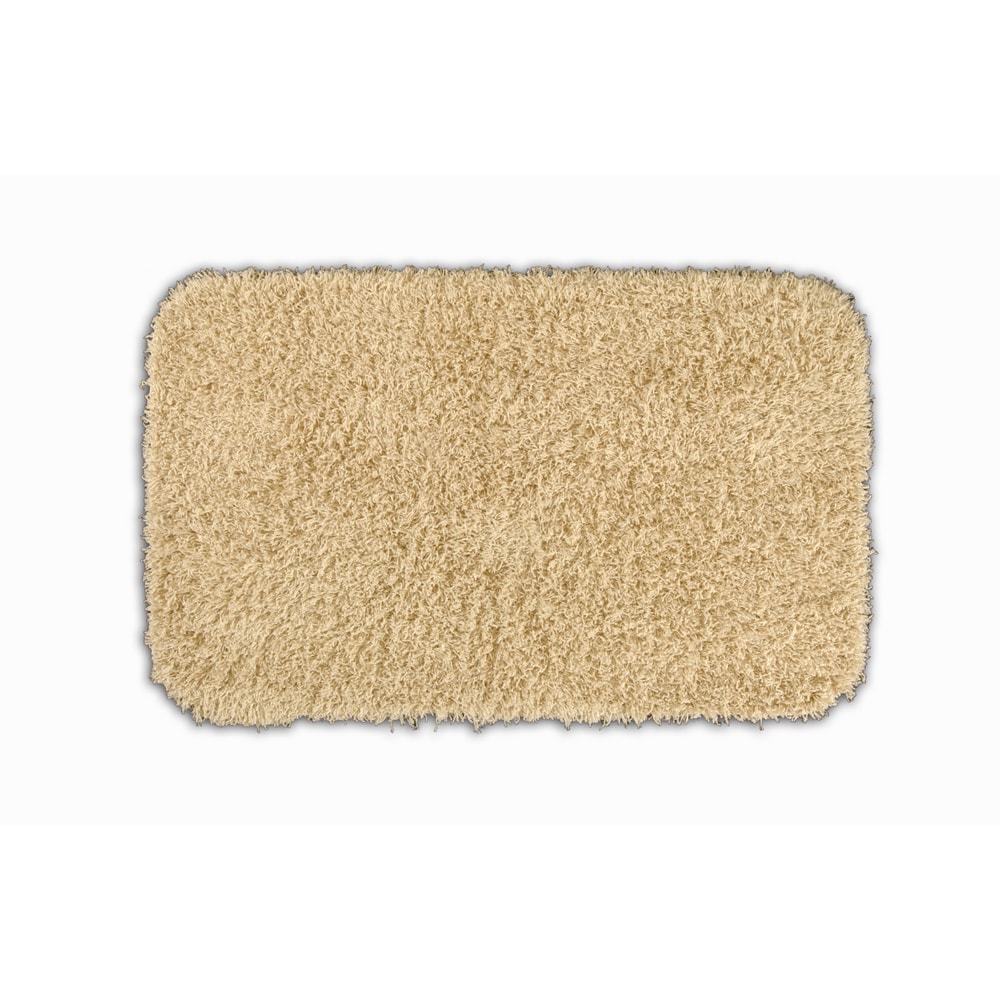 Quincy Super Shaggy Sand Washable 24 X 40 Bath Rug