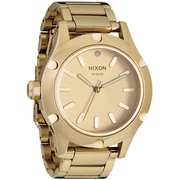 Nixon Women's 'Camden A343' All Goldtone Watch Nixon Women's Nixon Watches