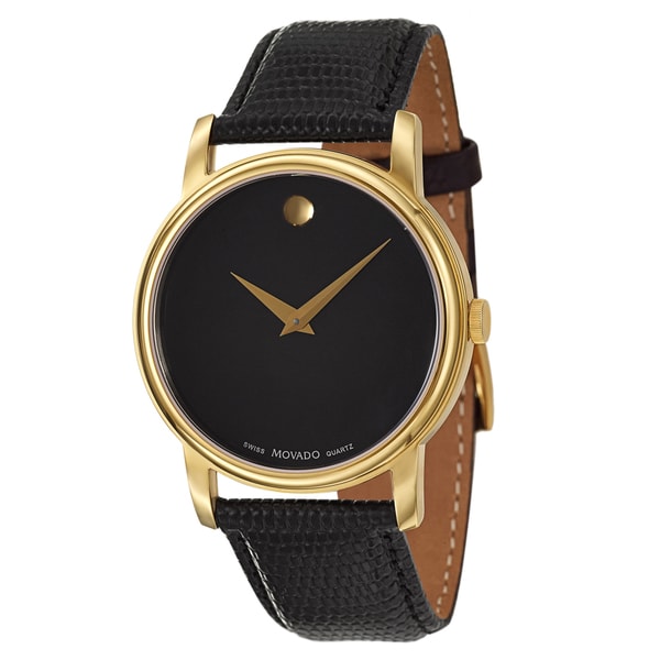 Movado Men's 2100005 'Collection' Yellow Goldplated Swiss Quartz Watch ...