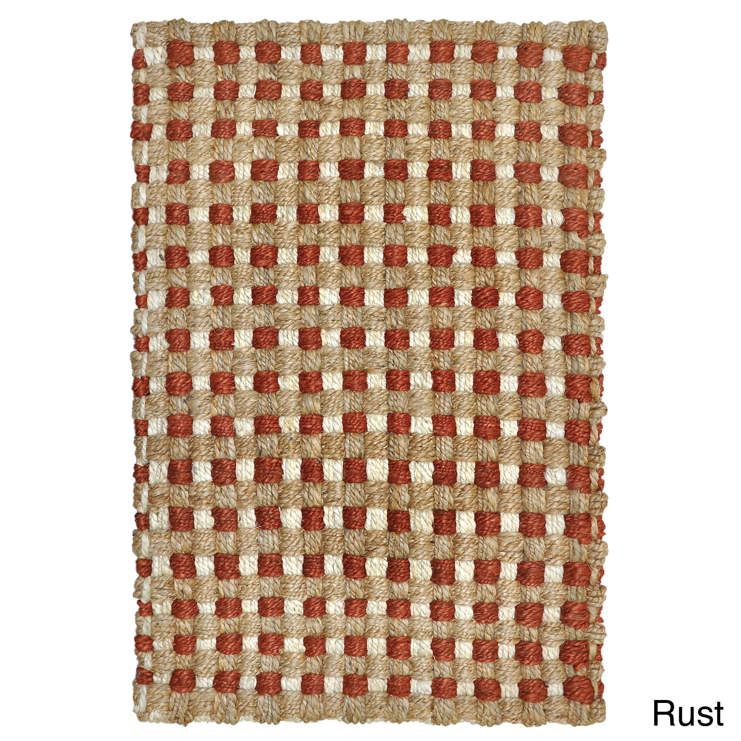 Justin Tricolor Cable Jute Rug (2x3)