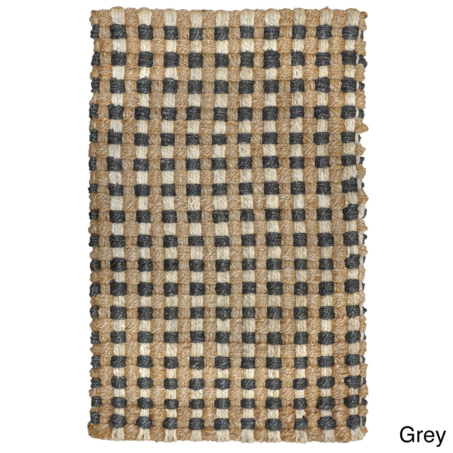 Justin Tricolor Cable Jute Rug (4x6)