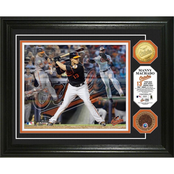 MLB Manny Machado 'Triple Play' Used Dirt Coin Photo Mint Highland Mint Coins