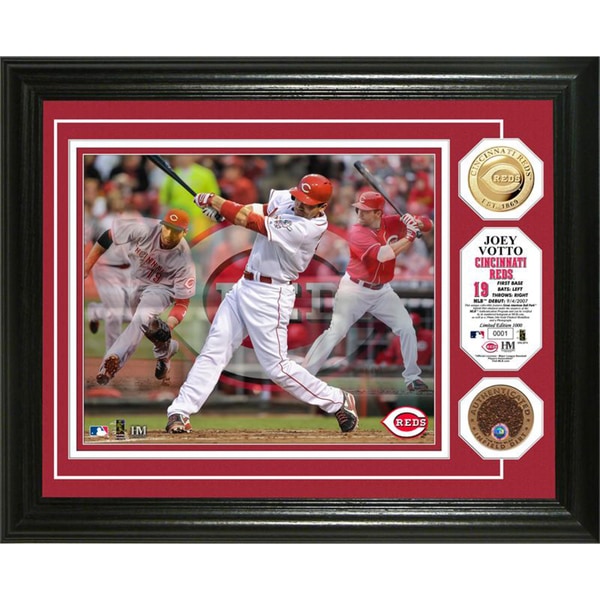 MLB Joey Votto 'Triple Play' Used Dirt Coin Photo Mint Highland Mint Coins