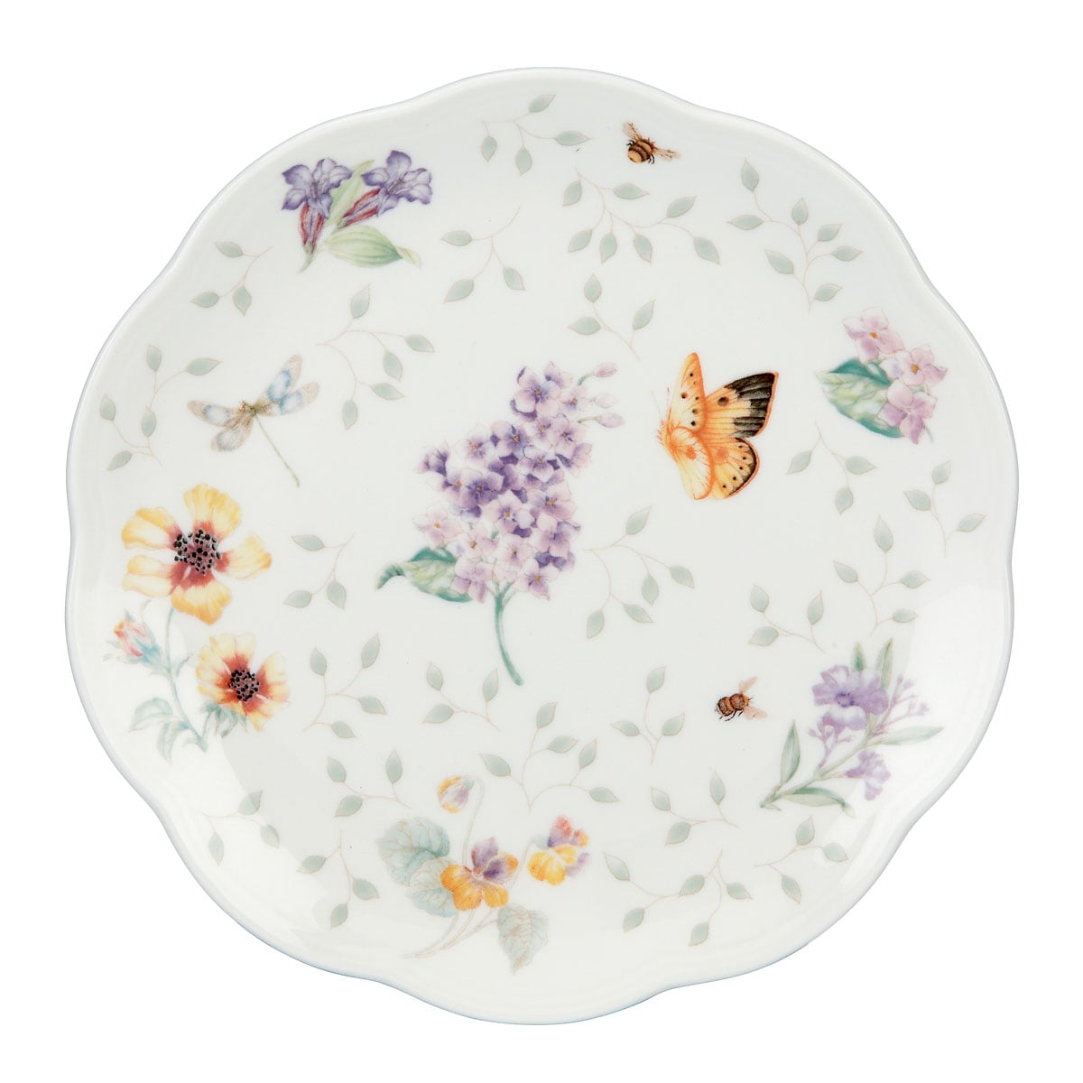 Set of 4 Butterflies in the Meadow 19cm Side Plates