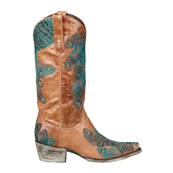 teal cowboy boots