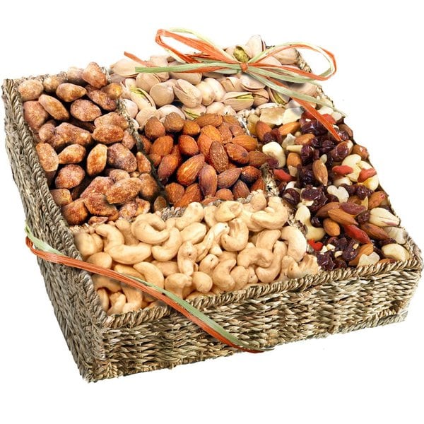 Organic Nut Selection Gift Basket Free Shipping Today