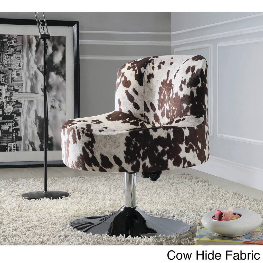Bridgeport Ergonomic Contour Swivel Modern Pedestal Accent Chair by TRIBECCA HOME
