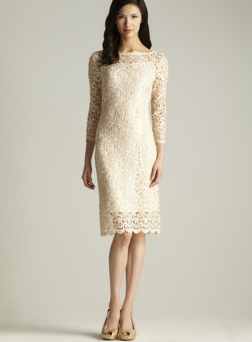 Wedding Marina Dresses marina metallic 34 sleeve lace dress free shipping today dress