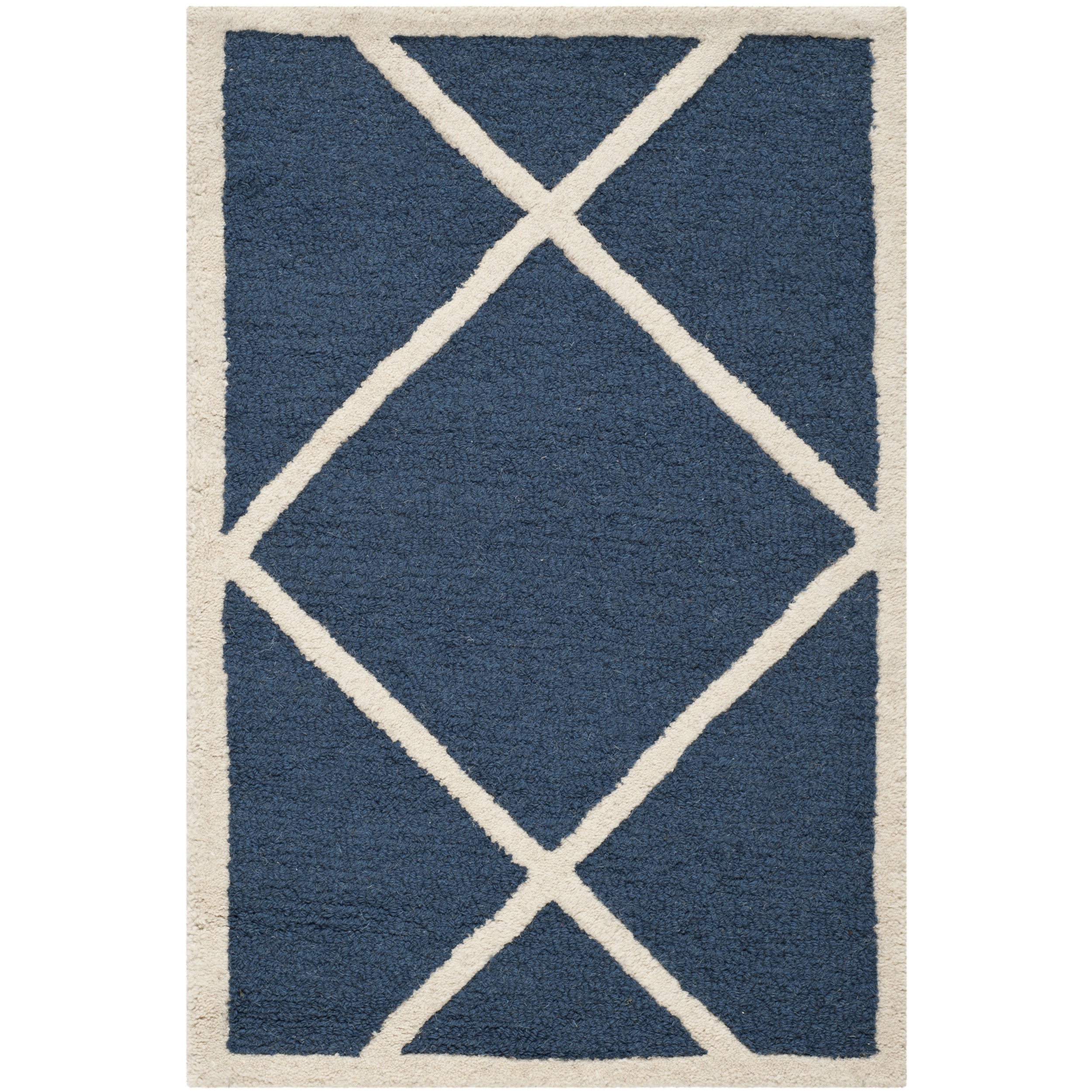 Safavieh Handmade Cambridge Moroccan Navy Wool Accent Rug (2 X 3)