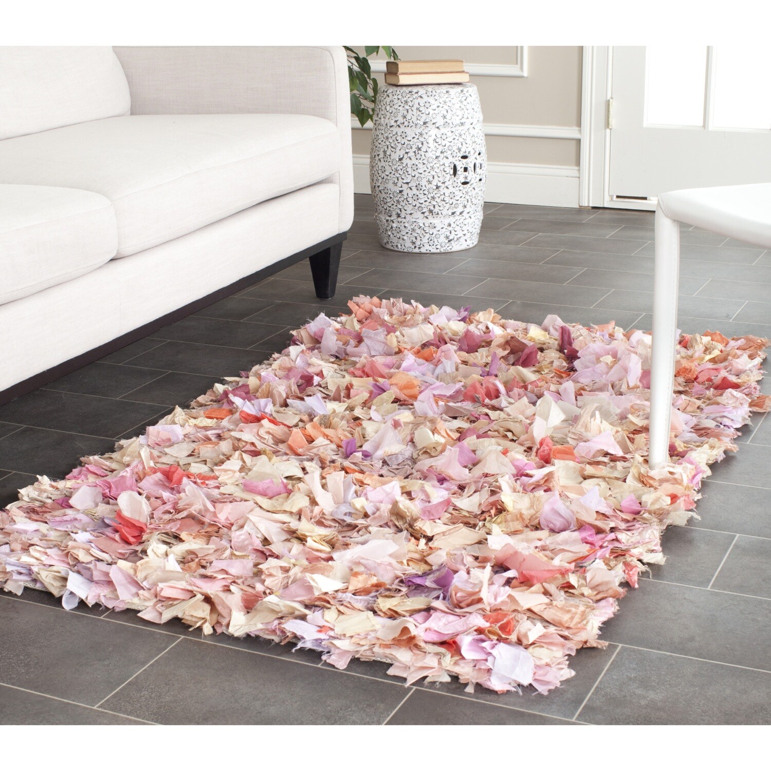 Safavieh Hand woven Chic Pink Shag Rug (26 X 4)