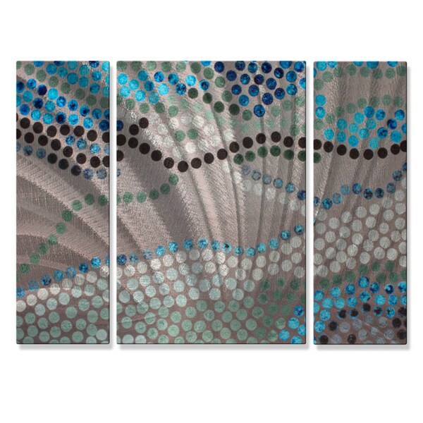 Overstock Wall Art hilary winfield 'mosaic' 3-piece metal wall art set - free Overstock Wall Art hilary winfield 'mosaic' 3-piece metal wall art set - free